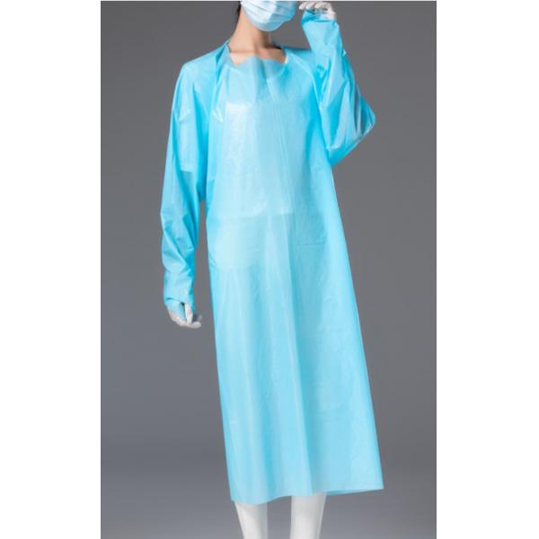 Quality Customized Protective Disposable CPE Gown For Surgical Laboratory for sale