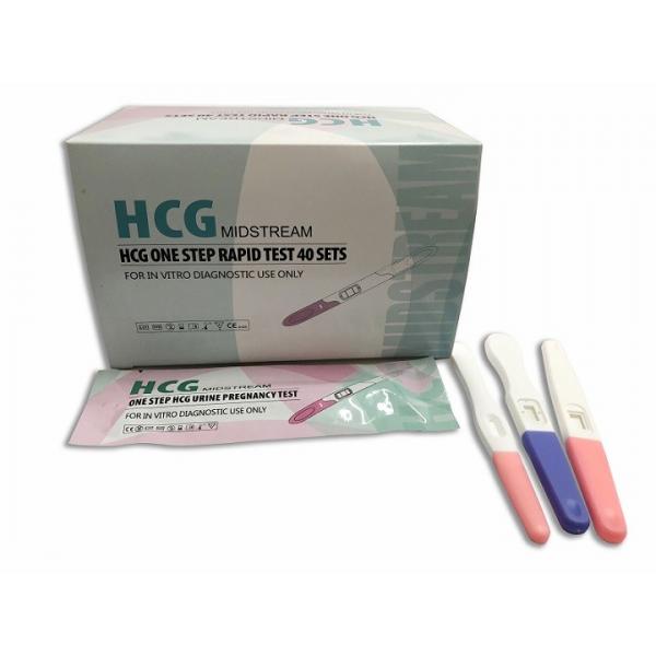 Quality Rapid High Sensitive Diagnostic Test Kits HCG Urine Pregnancy Test For Home for sale