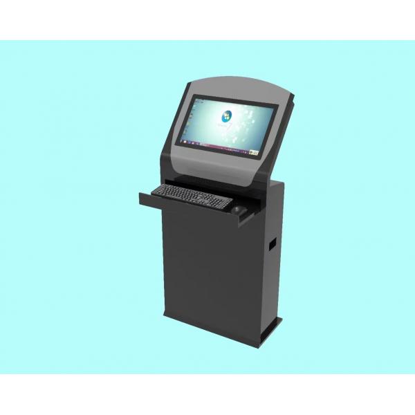 Quality Industrial Floor Standing Touch Screen Self Service Kiosk 19 Inch For Ticket for sale