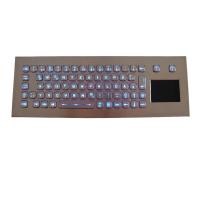 China Ip67 Wired Illuminated Steel Keyboard Vandal Proof Waterproof Touchpad Industrial factory