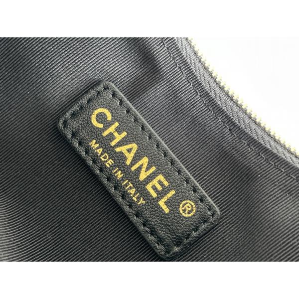 Quality Black Chain Mini Sling Bag Branded Chanel Hobo Handbag Calfskin Leather for sale