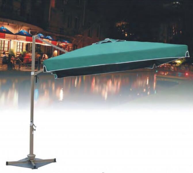 China Hanging Aluminium Outdoor Patio Umbrella For Balcony Square Cantilever Umbrella factory