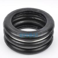 China S-350-3 Rubber Spring Suspension Triple Convoluted Air Bag 410mm Max Dia factory