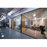 China Demountable Frameless Double Glass Partition Walls Sound Insulation factory