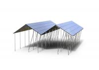 China On Off Grid Greenhouse Solar System Sustainable Durable Steel Photovoltaic Panel Frames factory