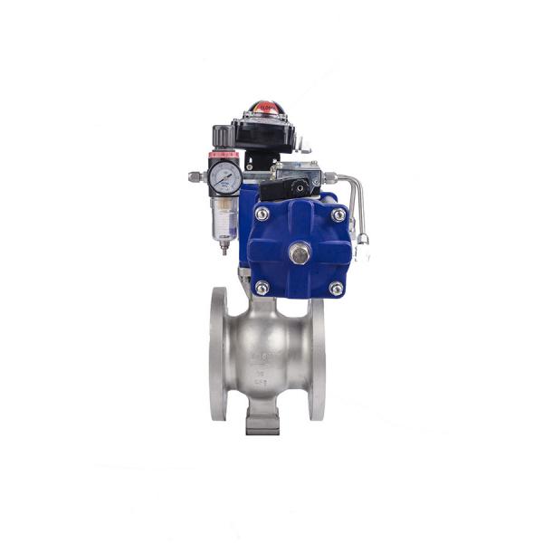 Quality Single Acting Pneumatic Segment Ball Valve for sale