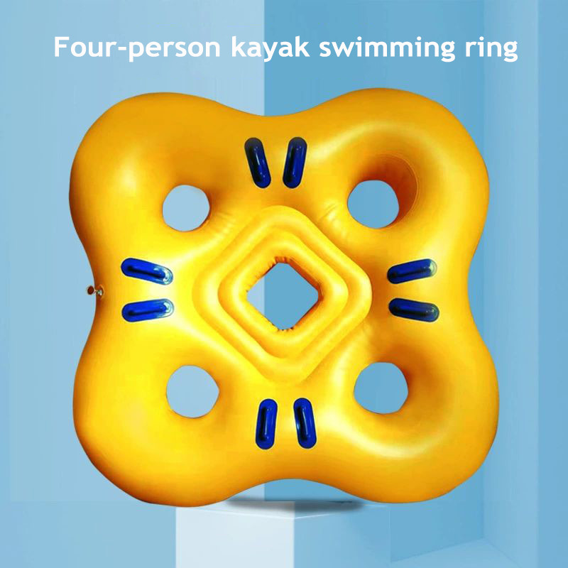 China OEM Slide Raft Swim Ring Tube Floating Multi - Person With Handle For Water Park factory