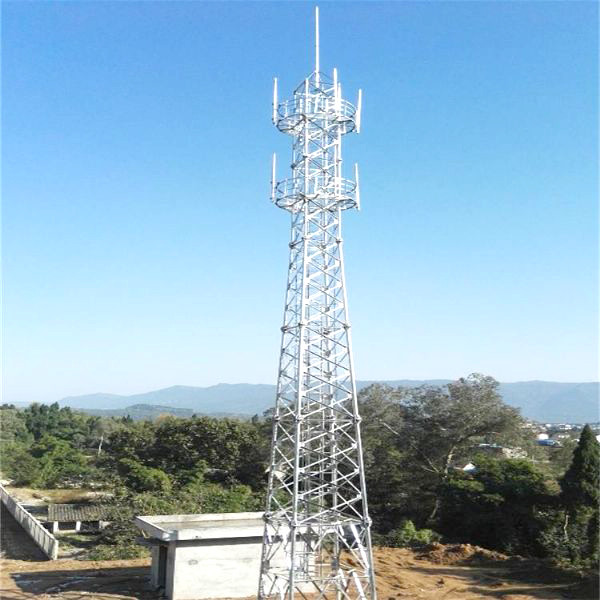 Quality 4 Legs Self Supporting Telecom Steel Tower 30m Hot Dip Galvanization for sale