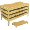 China kindergarten projects, kids wooden bed for primary school, daycare furniture sets factory