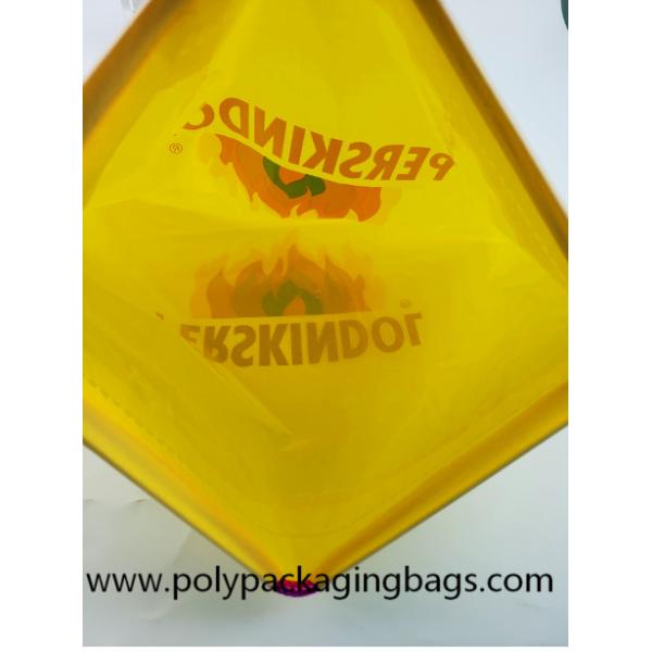 Quality Yellow Waterproof Nylon Mesh Promotional Drawstring Bags / Personalized for sale