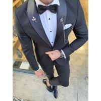 China Men'S Dark Custom Tuxedo Suit 46''-56'' Shawl Collar Tuxedo Waistcoat factory
