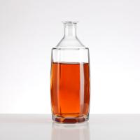 China 500ml Clear Glass Fruit Wine Liquor Bottles With Cork For Beverage Distribution for sale
