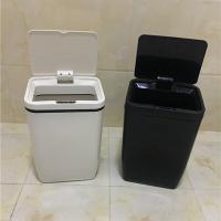 China Automatic Motion Sensor Trash Can Two AA Battery Powered For Indoor / Office factory