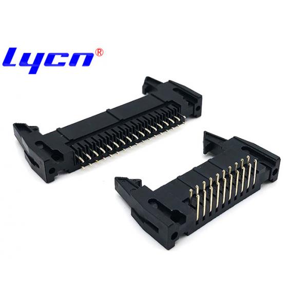 Quality Latch 2.54mm Pitch Ejector Header 2.0 AMP DIP 90 / 180 Degree For PCB Board for sale