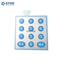 Quality Custom Poly Membrane Switch Keyboard 3M Adhesive Pantone Color for sale