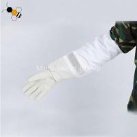 China Sting Proof Ventilate L XL XXL Sheepskin Beekeeper Gloves factory