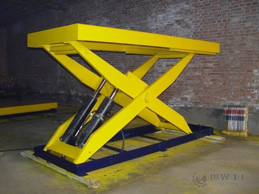 China Stationary Hydraulic Scissor Lifting Table Hand Control 500kg~2000kg factory