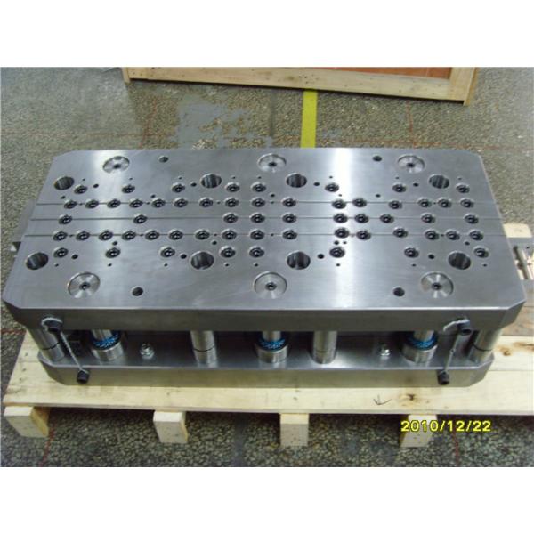 Quality One Row Progressive Punch Press Die , Sheet Metal Blanking Die For Brass Plate Forming for sale