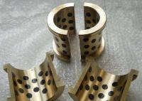 China Cylinder Flanged Cast Bronze Bearings With Solid Lubricant Plugs factory