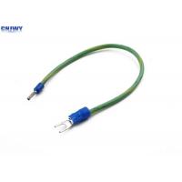 Quality Copper Connector Custom Wiring Harness Green / Yellow Color With Spade Terminal for sale