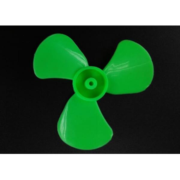 Quality Green 3 Vanes Plastic Propeller Injection Molding 60mm Environmental Standard for sale