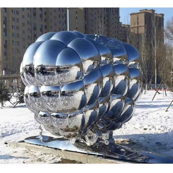 Quality ODM Modern Abstract Metal Sculpture Stainless Steel Metal Outdoor Decoration for sale