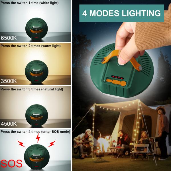 Quality Magnet Adsorption Solar Camping Lights Waterproof Portable Solar Charging for sale