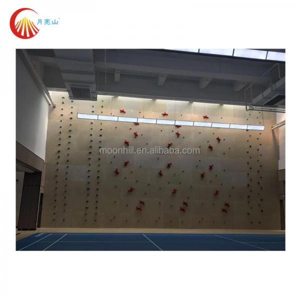 Quality University Mobile Bouldering Wall EN 12572 Flat Climbing Wall Panels Indoor for sale