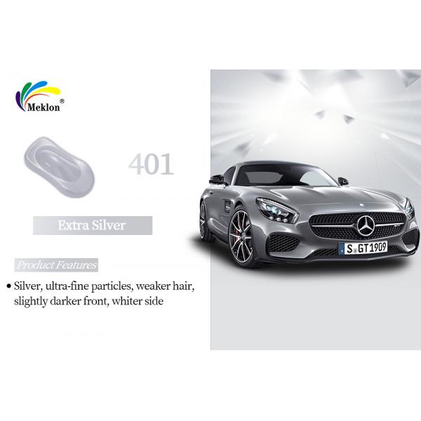 Quality UV Proof 1K Metallic Silver Car Paint Alkali Resistant Glossy for sale