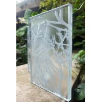 Quality Acid Etched Frost Art Tempered Glass SGCC OEM Ultra Clear for sale