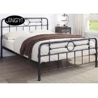 China Industrial Piping Design Wrought Iron ODM Luxury King Bed Frame for sale