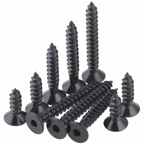 Quality Hex Drive Flat Head Alloy Stainless Steel Self Tapping Screws 6-40mm Length M6 for sale