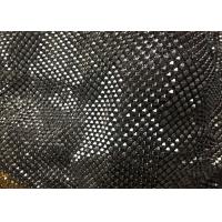 China Sparkly Sequin Aluminum Mesh Fabric Pyramid Flake Jointed For Garment factory