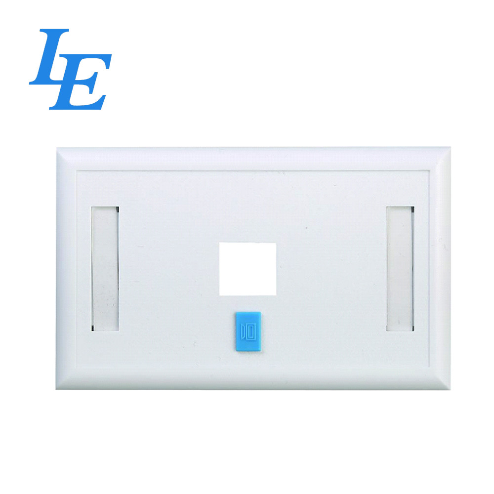 China F041 Cable Internet Wall Socket , Flush - Mount Network Cable Faceplate factory