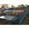 China Color PPGI Trapezodial Steel Roof Roll Forming Machine Building , Roofing Roll Formers factory