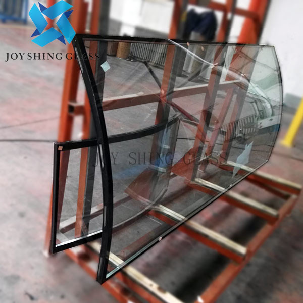 Quality Oversize Clear Curved Tempered Glass Insulated Bent Safety Toughened Glass for sale