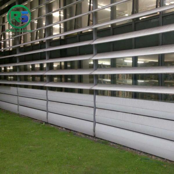 Quality Silver Decoration Aluminum Sun Shade System Louvers European Standard Strip for sale