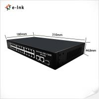 China 24 Ports Gigabit PoE Switch 10/100/1000Mbps Bandwidth 52Gbps With 2 Uplink 1 SFP factory