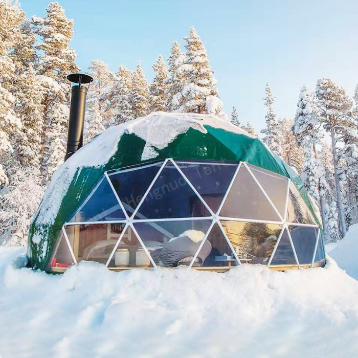 China Well Insulated Geodesic Camping Dome North Face Snow Resistant Tourism factory