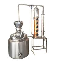China GHO 200L Best Stainless Steel/Copper Column Alcohol Distiller Distillation Equipment factory