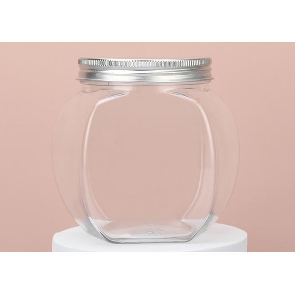 Quality 65mm Wide Mouth Plastic Jar Containers For Dry Food Peanut Butter for sale