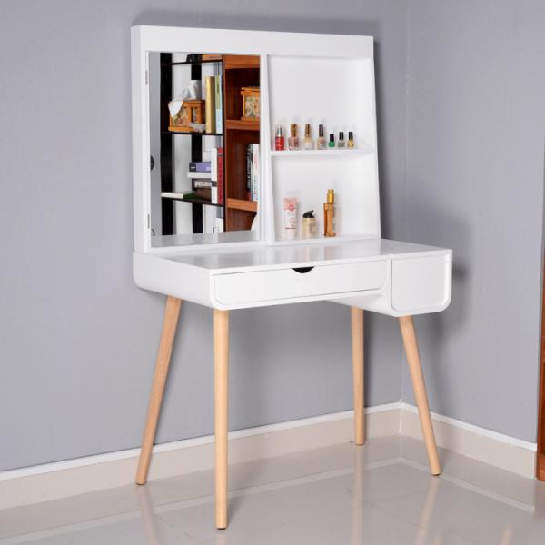 Quality Floor Standing Space Saving 57.87 inch Makeup Dressing Tables for sale