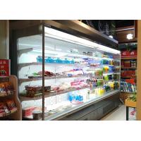 China Open Air Commercial Beverage Fridge Vertical Air Curtain Merchandisers factory