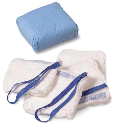Quality Pre Washed Cotton Laparotomy Gauze With Blue Loop for sale
