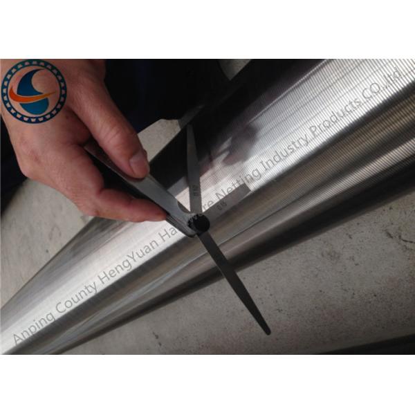 Quality Anti Corrosion Wedge Wire Screen Pipe , Stainless Steel Wedge Wire Mesh Tube for sale
