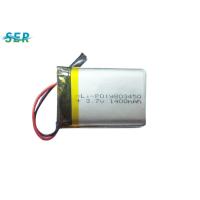 China Flat Cell 3.7 V 1500mah Lipo Battery 803450 for sale