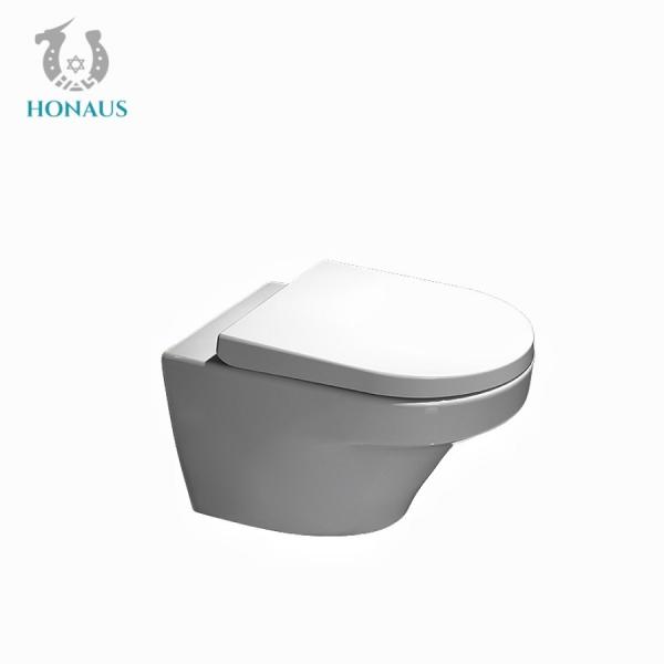 Quality Washdown Flushing Wall Hanging Commode Rimless Wall Hung WC One Piece for sale