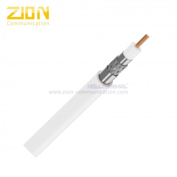 Quality Tri-Shield RG11 Coaxial Cable 14 AWG CCS Conductor CM Rated PVC Non-Plenum for sale