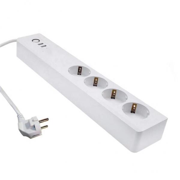 Quality Smartlife 1.5M 2000W CE Smart Home Power Strip For European Travel for sale
