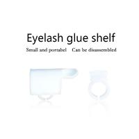 China Lash Extension Disposable Glue Holder Ring Strip U Shape / Eyelash Extension Glue Cup factory